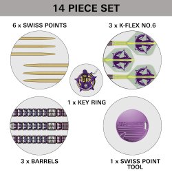 Luke Littler 2025 World Champion 90% Swiss Point 23 gram