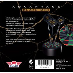 Bull's Advantage Black Mini Dartboard Display