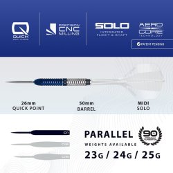 Harrows Geo Parallel Quick Point 90% Tungsten 24 gram
