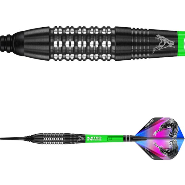 Peter Wright Black Strike 90% Tungsten 22 gram Softtip