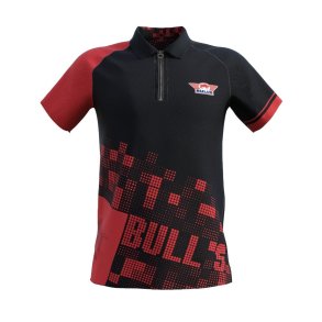 Bull's Plain Black-Red Polo - XL