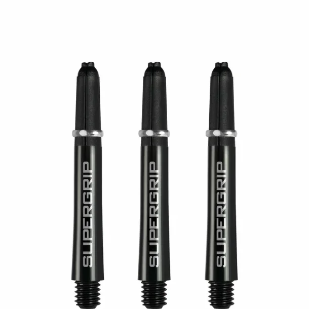 Harrows Supergrip Svart/Slv Kort