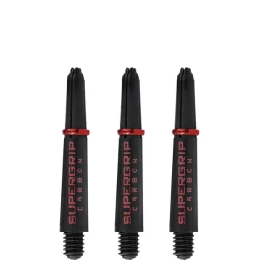 Harrows Supergrip Carbon Svart/Rd Kort