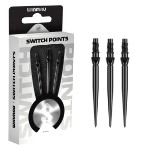 Winmau Switch Point Smooth Black 30 mm