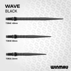Winmau Switch Point Wave Black 26 mm