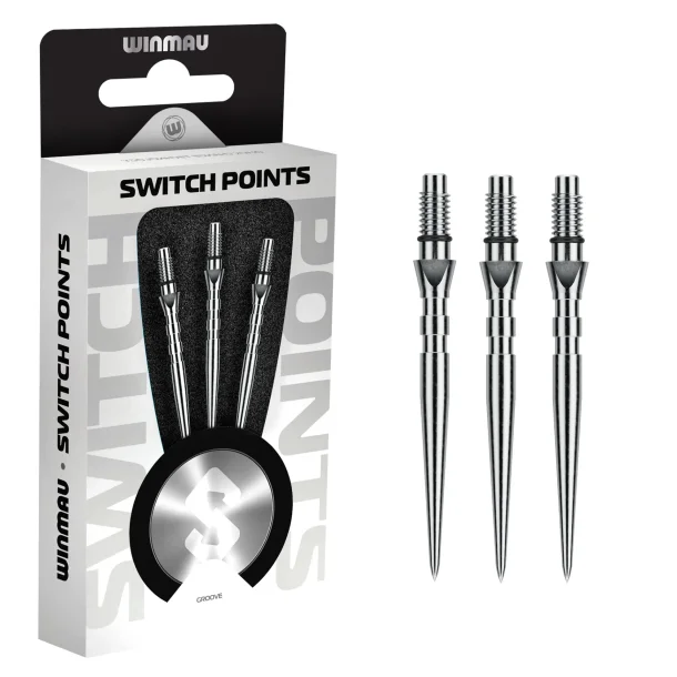 Winmau Switch Point Groove Silver 40 mm