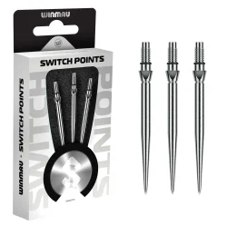 Winmau Switch Point Smooth Silver 40 mm