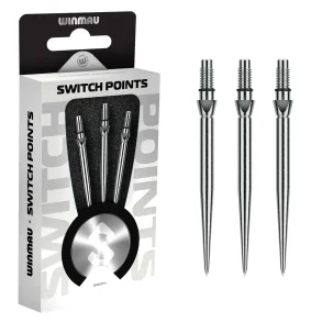 Winmau Switch Point Smooth Silver 40 mm