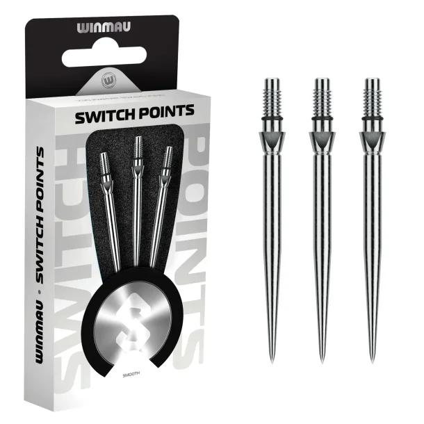 Winmau Switch Point Smooth Silver 40 mm