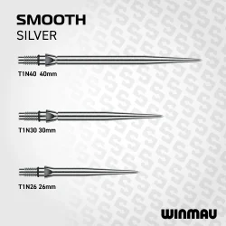 Winmau Switch Point Smooth Silver 30 mm