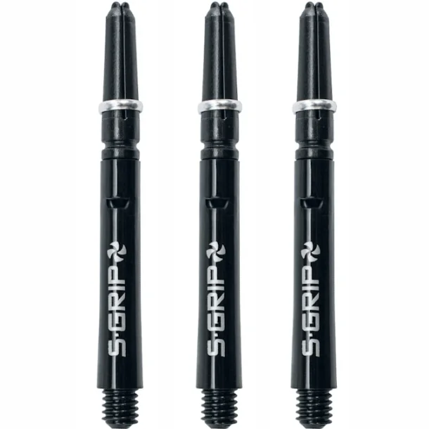 Harrows Supergrip Spin Svart/S�lv Kort