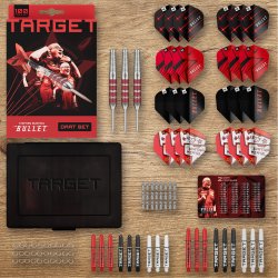 Target Stephen Bunting dartsett i messing  100 deler