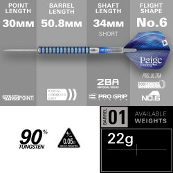 Target Paige Pauling 90% Tungsten 22 gram Swiss Point st�ldartpiler