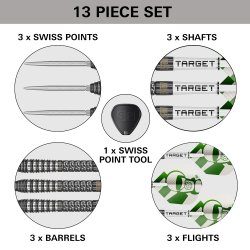 Target Charlie Manby 95% Tungsten 25 gram Swiss Point st�ldartpiler