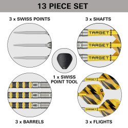 Target Buzz SP01 90% Tungsten 22 gram Swiss Point st�ldartpiler