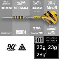 Target Buzz SP01 90% Tungsten 28 gram Swiss Point st�ldartpiler