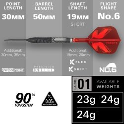 Target Shift 90% Tungsten 24 gram Swiss Point st�ldartpiler