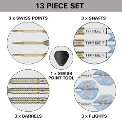 Target Adrian Lewis Showdown 95% Tungsten 23 gram Swiss Point st�ldartpiler