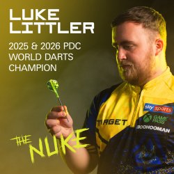 Target Luke Littler Nuke Fallout 90% Tungsten 24 gram Swiss Point st�ldartpiler