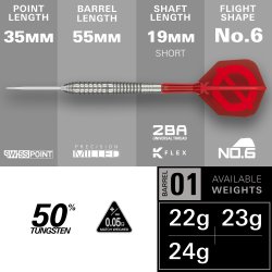 Target Group � 01 50% Tungsten 24 gram Swiss Point st�ldartpiler