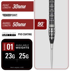 Target Japan Pyro G12 90% Tungsten 25 gram Swiss Point St�ldartpiler