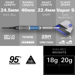Target Phil Taylor Power Chrono 18 gram Softtip