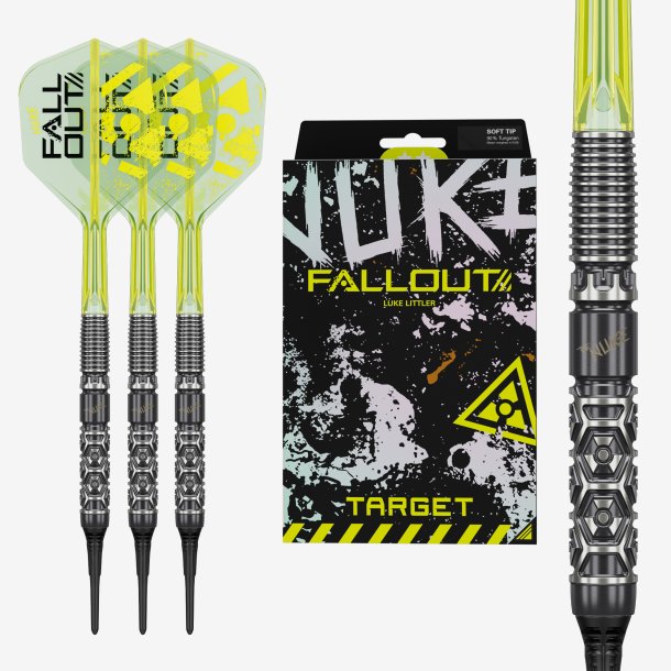 Target Luke Littler Nuke Fallout 90% Tungsten 19 gram Softtip