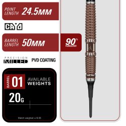 Target Japan Paul Lim The Legend G10 90% Tungsten 20 gram Softtip