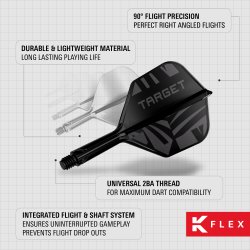 Target K-Flex NO6 Short svart