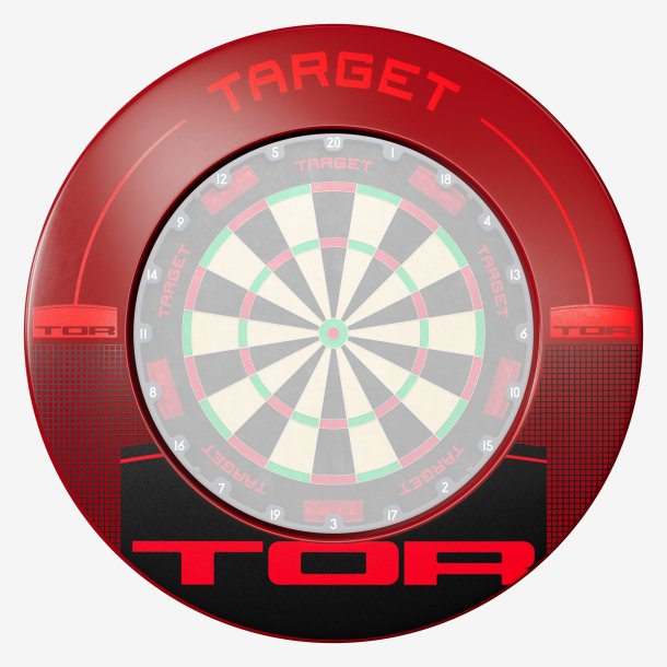 Target TOR Surround &ndash; r�d og svart beskyttelsesring til dartskive