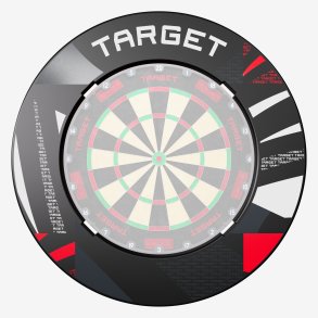 Target Notched Surround Patterned svart