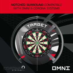 Target Notched Surround Patterned svart