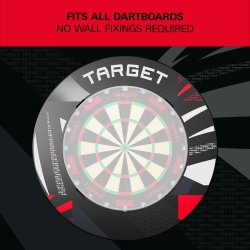 Target Notched Surround Patterned svart