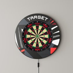 Target Notched Surround Patterned svart