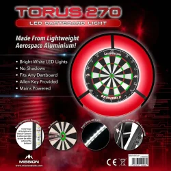 Mission Torus 270 Dartboard Lighting