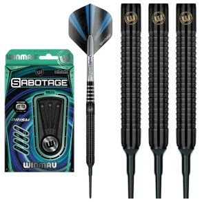 Winmau Sabotage Black 90% Tungsten 20 gram softtip