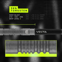 Winmau MvG TS 90% Tungsten 21 gram Switch Point st�ldartpiler