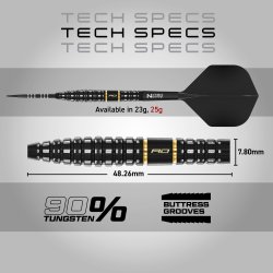 Red Dragon Ascend Tapered 90% Tungsten 25 gram st�ldartpiler