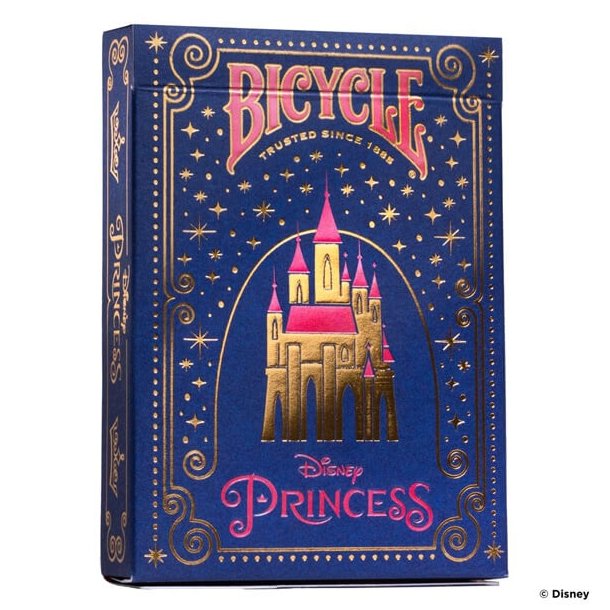 Bicycle Disney Princess - Navy kortstokk