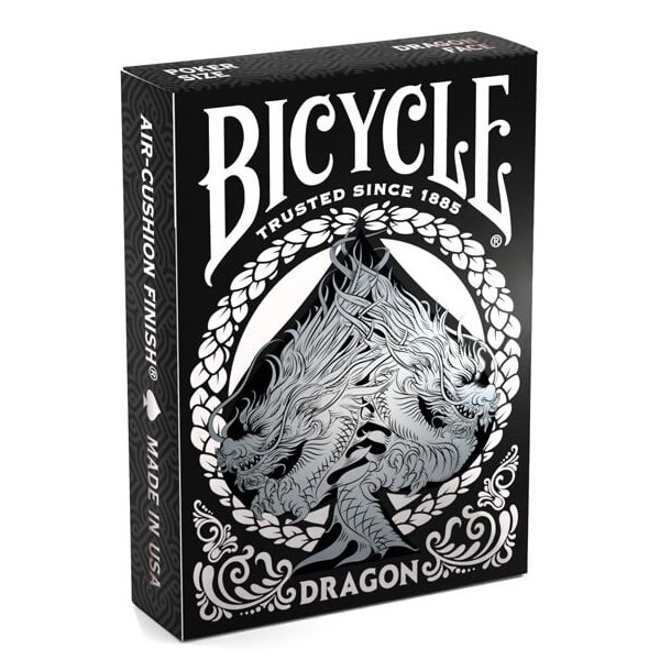 Bicycle Dragon Black 2024 kortstokk