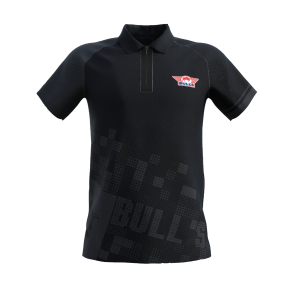 Bull's Plain Black Polo - Medium