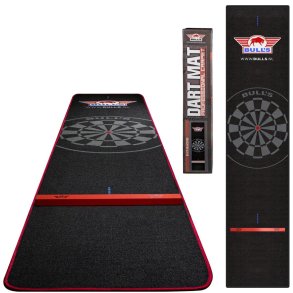 Bulls Carpet Dartmat Black/Red + Oche 300x60 cm