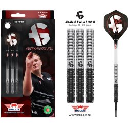 Bull's Adam Gawlas Dartpiler, Softtip 90% Tungsten, 18 gram