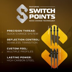 Winmau Exion Parallel Switch Point 90% Tungsten 24 gram st�ldartpiler