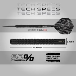 Red Dragon Peter Wright Black Mamba 90% Tungsten 24 gram st�ldartpiler