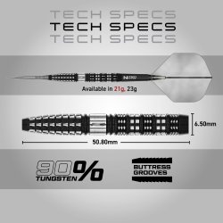Red Dragon Recon Tapered 90% Tungsten 21 gram st�ldartpiler