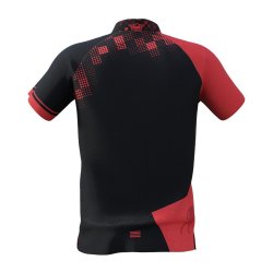 Bull's Plain Black-Red Polo - Medium