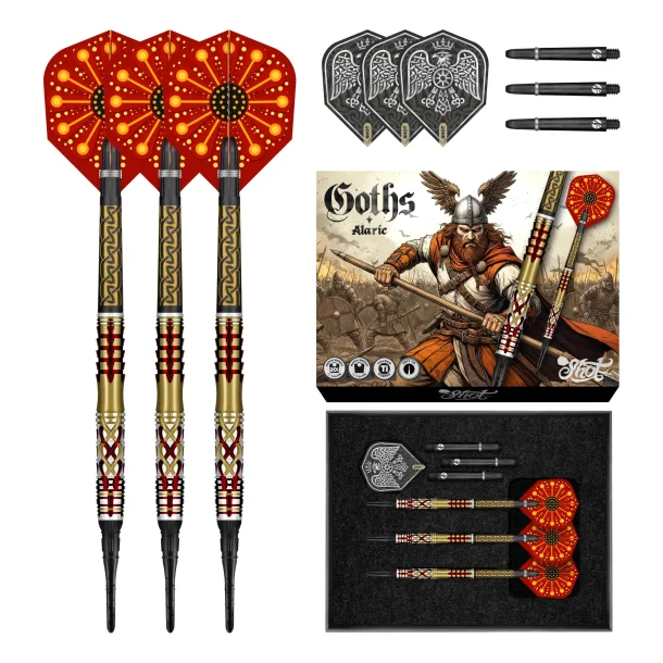 Shot Goths Alaric 95% Tungsten 20 gram softdartpiler