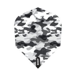 Shot Arctic Camo White flights No6 � 100 micron
