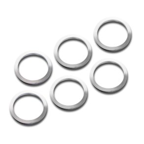 Shot Lock Rings Set Silver